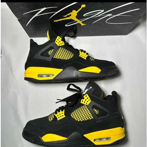 Size 8 - Nike Air Jordan 4 Retro Thunder 2023 Men's Shoes